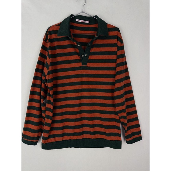 Kent & Curwen Other - Kent & Curwen Rugby Polo Shirt Mens XL Striped Casual Cotton Long Sleeve